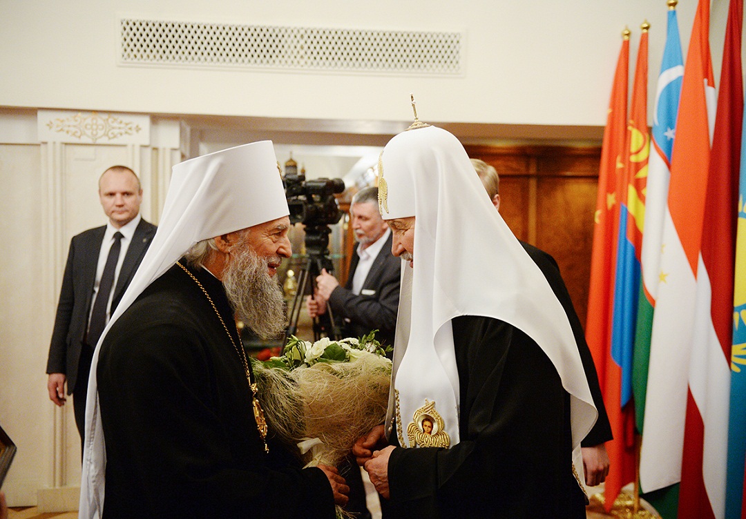 Митрополит Зиновий поздравил Святейшего Патриарха Московского и всея Руси Кирилла с Днем рождения