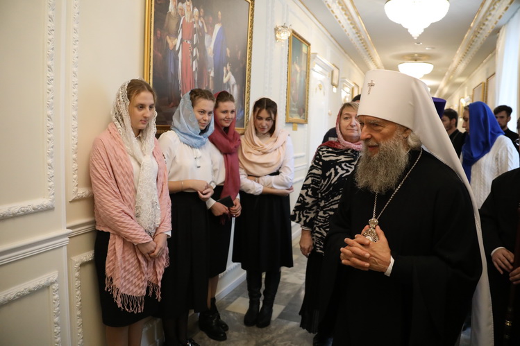 12 октября митрополит Саранский и Мордовский Зиновий провел лекцию для студентов Саранской духовной семинарии